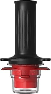 カフラーノ(Cafflano) コーヒーメーカー 本格 エスプレッソ 押すだけ簡単 手動 軽量 コンパクト アウトドア カフェラテ レッド&ブラック 10×7×17.5cm コンプレッソ P200