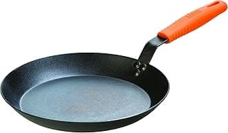 Manufacturing Company carbon steel skillet, Black/Orange, 12-Inch