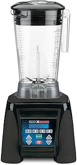 Waring Commercial MX1300XTX 3.5 HP Blender with 4 recipe programable LCD Display and a 64 oz. BPA Free Copolyester Container, 120V, 5-15 Phase Plug