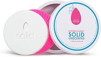 BLENDERCLEANSER Solid, Unscented - Makeup Cleaner for Brushes & Sponges, Professional Cleansing Tool, Makeup Sponge Cleaner, Vegan & Cruelty Free, Made in the USA