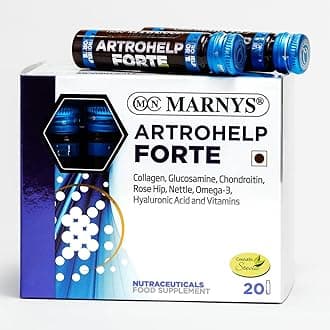 Marnys Artrohelp Forte | 7-in-1 Joint Support & Mobility Formula | Collagen, Glucosamine, Chondroitin, Hyaluronic Acid, Omega-3, Rosehip & Nettle | Supports Cartilage, bone & Flexibility | 20 Ready-to-Drink Vials