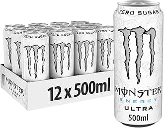 Monster Energy Drink Can - 500ml - Ultra White (12Pack)
