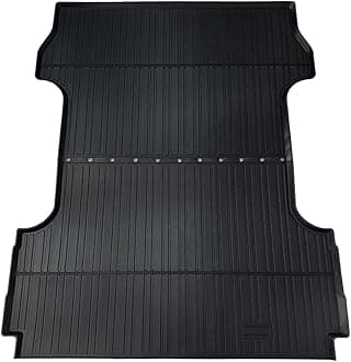 TuningPros TM-1036 Car Trunk Mats Set Compatible with 2023-2024 Ford F-250 Crew Cab | 1 pcs Cargo Liner Black Car Mats | Custom Fit Non-Slip Rubber Trunk Cover Mat