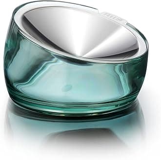 Felli Oblik Elevated Cat Bowl Removable Stainless Steel Wide Dish for Dry Wet Food Feeding & Dishwasher Clean, Slanted Whisker Fatigue Friendly Metal Plate (Classic, 0.5 Cups Shallow Dish)