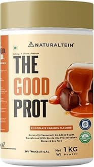 The Good Prot 1 kg (Chocolate Caramel) | 22g Protein Per Serving | No Artificial Flavors | Clean & Natural Protein Blend | Plant & Whey Protein Mix