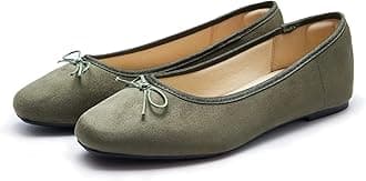 Women's Round Toe Ballet Flats Comfortable Bow Dressy Flats Shoes for Women