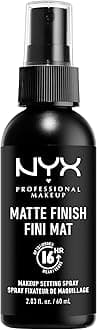 NYX PROFESSIONAL MAKEUP Makeup Setting Spray - Matte Finish, Lightweight, Long-Lasting, Extends Makeup Wear Up to 16 hours, Vegan and Cruelty Free Formula, 60ml
