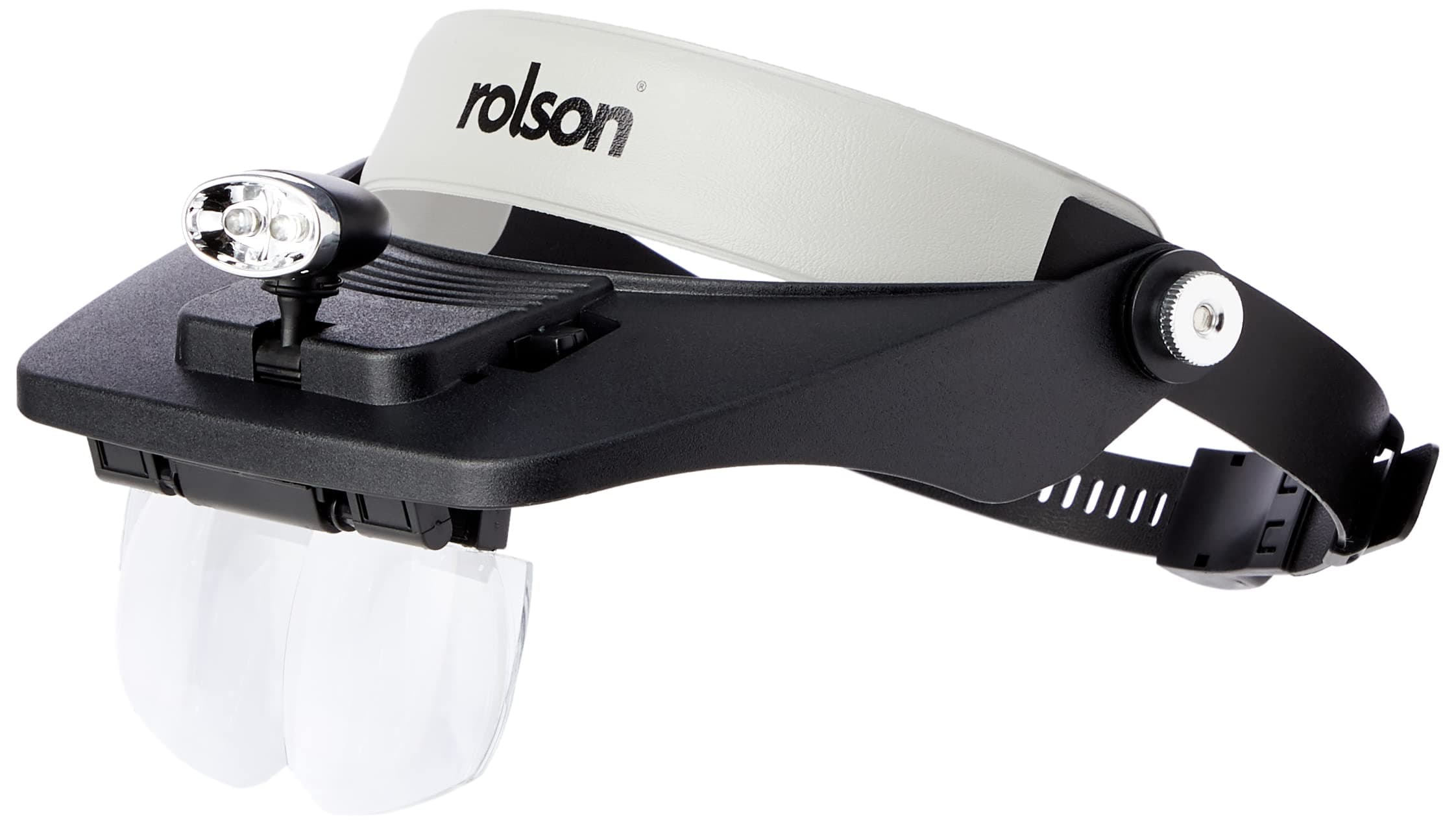 Rolson Tools 60390 LED Head Loupe Magnifyer Visor