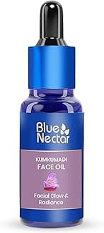 Blue Nectar Kumkumadi Oil for Face | Ayurvedic Anti Aging Serum for Appearance & Radiance | Saffron & Sandalwood Kumkumadi Tailam Face Oil for Glowing Skin for Women & Men (26 Herbs, 1 Fl Oz)