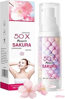 Sakura Skin Wh-ite-ning Cream Women Moisturizing - Da-rk Sp-ot Corrector Underarm Cream - Sk in Ble-aching Cream for Body Armpit Wh-ite-ning - Women Skin Lig-hte-n ing cream with Hyaluronic & Collagen