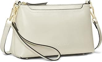 Leather Crossbody Bags for Women Trendy, Small Shoulder Purses and Handbags, Clutch Wristlet Wallet with 2 Straps