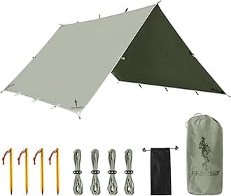 Free Soldier Waterproof Portable Tarp Multifunctional Outdoor Camping Traveling Awning Backpacking Tarp shelter Rain Tarp