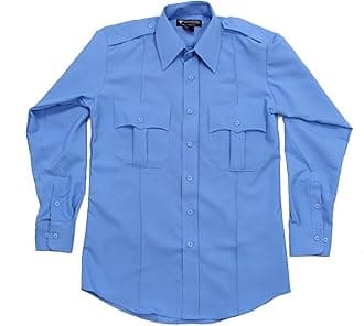 First Class100% Polyester Long Sleeve Men's Uniform Shirt White