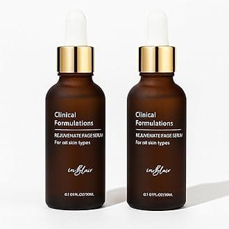 2 Bottle Pack - Inblair Rejuvenate Resurfacing Face Serum - Skin Care Serum for Face Wrinkles, Fine Lines, Dark Spots - Multi-Weight Hyaluronic Acid Formula for All Skin Types