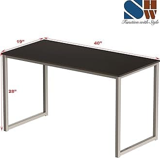 SHW Home Office 40-Inch Computer Desk, Walnut