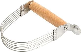 Mrs. Anderson’s Baking 6-Wire Pastry Cutter and Dough Blender, Stainless Steel with Wood Handle