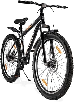 Bolt Cycle 27.5 inch Single Speed with Front Suspension & Dual Disc Brake Bicycle for Men/Boys Mountain Bike UT5001S27.5 | Ideal for 15+ Years, Unisex, Frame Size : 17.5 inch, Black
