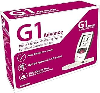 G1 Advance Blood Glucose 100 Test Strips, (compatible with Alere G1)