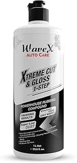 Wavex Xtreme Cut & Gloss 1-Step Compound 1 L, Professional Grade Polish for Paint Correction & Stunning Gloss, Abrasives, Silicone-Free & Versatile