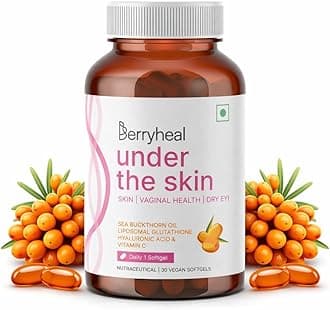 Berryheal Under The Skin, Sea Buckthorn, L-Glutathione & Hyaluronic Acid Capsule