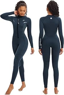 Wetsuits for Mens Womens 2mm Front Zip Full Body Diving Suits