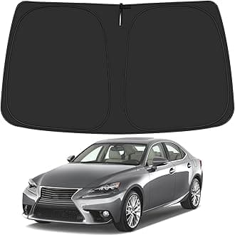 Windshield Sun Shade for Lexus is Sedan Accessories 2014-2020, Foldable Window Shade Sun Visor Protector, Front Windshield Sunshade Sun Shield Block UV Rays