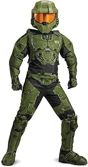 Disguise Halo Master Chief Infinite Prestige Boys Costume, Green & Black
