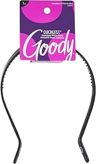 Goody Ouchless Medium Headband with Flex Tips, Assorted Colors, 1 Count by 3M
