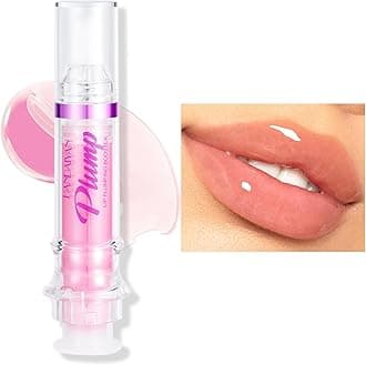 Erinde Lip Plumper Gloss, Natural Spicy Lip Plumping Booster Lip Oil, Ultra-Hydrating & Nourishing Plump and Pout Lipgloss, Glossy Finish Fuller Plumping Lip Tint for Women Girls Makeup, 01#
