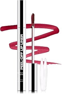 Erinde Matte Finish Peel Off Lip Stain, Long Lasting Tattoo Lip Liner, Waterproof Transfer Proof, Non-Stick Cup Nude Lip Stain Lipliner, 06