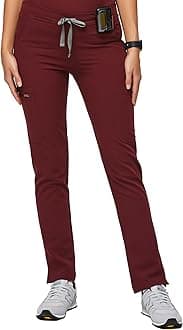 FIGS YOLA Skinny Scrub Pants for Women — Slim Fit, Straight Leg, 11 Pockets 4-Way Stretch, Anti-Wrinkle