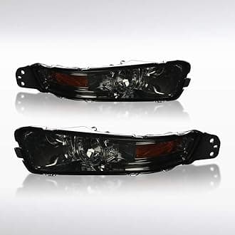 Autozensation Compatible with Ford Mustang 2002-2009, Smoke Lens Bumper Lights, L+R Pair Assembly