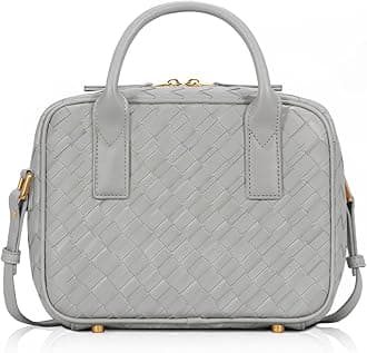 Woven Bag for Women Top Handle Satchel Handbag Crossbody Bag PU Leather Shoulder Bag Woven Purses for Women