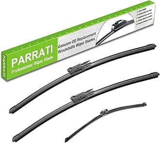 PARRATI® High Performance Premium All-Season Automotive Windshield Wipers with Rear Wiper Blades Replacement for Since 2011 Ford Explorer,Easy DIY Install 26"+22"+11" (Set of 3)