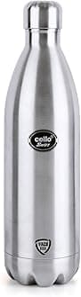 Cello Swift Stainless Steel Double Walled Flask Bottle, Hot and Cold, 500ml, 1 Piece, Silver