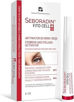 SEBORADIN FITO CELL Eyebrow and Eyelash Growth Serum 6 ml | Eyelashes Eyebrows Serum for Thicker, Stronger, Fuller and Longer Lashes | Growth Conditioner for Lashes and Brows | Volume Lash Booster