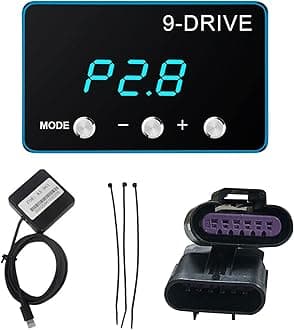 JINKEY Throttle Response Controller, 9 Drive Throttle Controller 9 Mode Electronic Racing Accelerator for DODGE for RAM 1500/2500 2007-2018, for Jeep for Chrysler