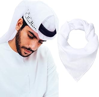 Head Scarf Keffiyeh Shemagh Turban Head Wrap Muslim Arab Saudi Dubai Headwear for Men Women
