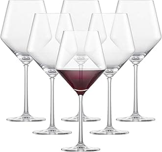 ZWIESEL GLAS Pure Beaujolais Red Wine Glasses (Set of 6), Wine Glasses for Red Wine, Dishwasher-Safe Machine-Made Tritan Crystal Glasses, Made in Germany (16 Ounce)