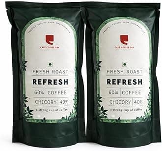 Cafe Coffee Day Filter Coffee Powder Refresh 60% Coffee - 40% Chicory) 200 g (Pack of 2)