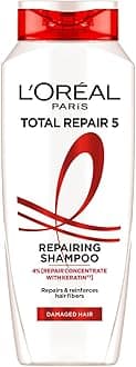 L'Oreal Paris Total Repair 5 Shampoo For Damaged Hair | Powered by Keratin XS Technology| Fights 5 Signs of Hair Damage- Frizz, Breakage, Dryness, Stiff Hair, and Split end | 200ml