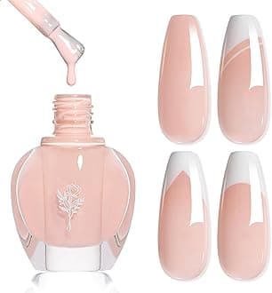 Quick Dry Nail Polish, Chip Resistant Manicure, Non-Toxic, Vegan, Cruelty Free, 12ml, Fast Drying in 60 Seconds (Sheer Nude Pink)