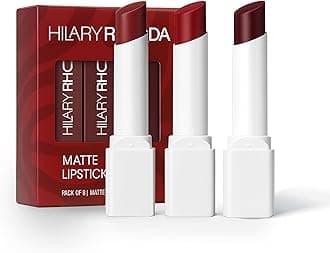 Matte Trio Lipstick | Matte Finish & Long Lasting Lipstick | Pack of 3 Lipsticks | Highly Pigmented & Glides Smoothly | Vegan & Cruelty-Free - (Red-volution Trio, 3g x 3U)