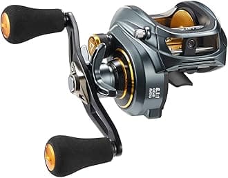 Piscifun Alijoz Fishing Reel Size 300 Fishing Reel with Aluminum Frame for Low Profile and 33lb Drag Bait 5.9:1/8.1:1 Freshwater Saltwater Speed Ratio Double Handle