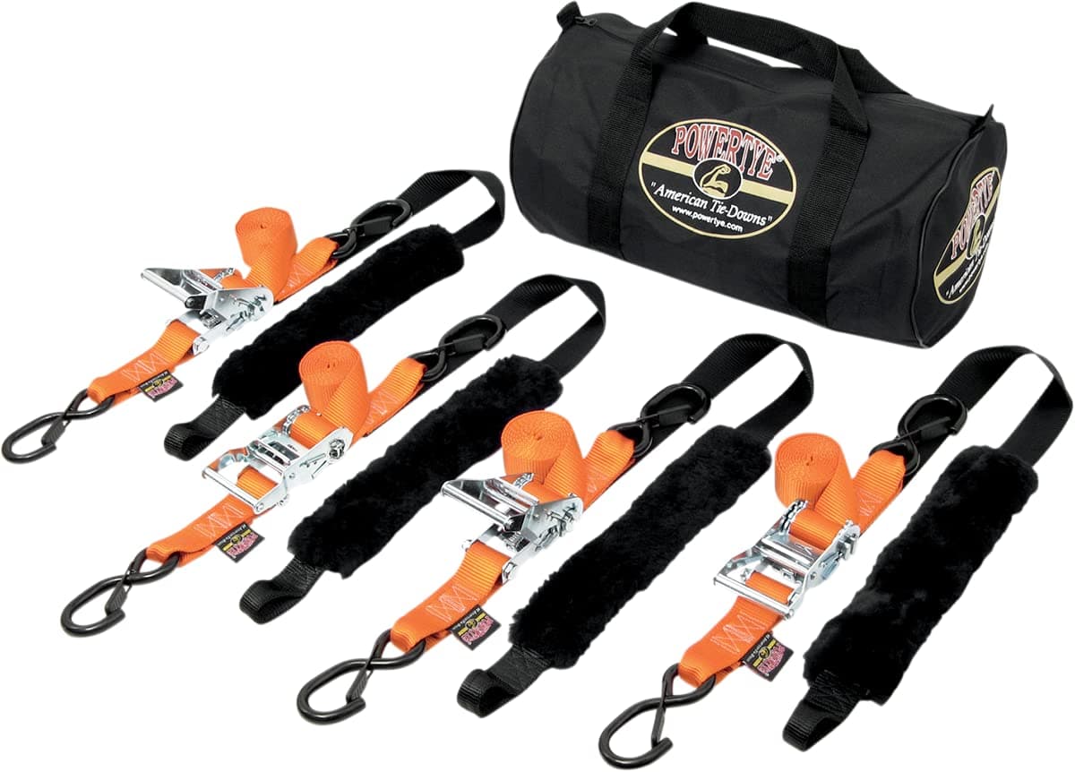 PowerTyeFat Strap Ratchet Tie-Down Kit TRAILERKIT-89