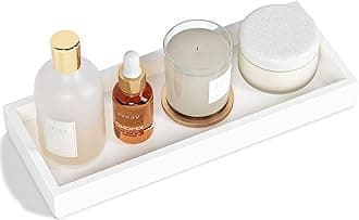 White Bathroom Vanity Tray