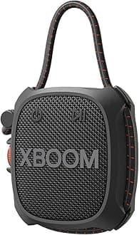 LG XBOOM Bluetooth speaker, Mini Portable Bluetooth Speaker with Rugged Design, DXG2TBK