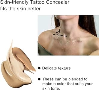 NALACAL Cover Up Makeup Waterproof, Concealer, Scar Cover Up Makeup Waterproof, Professional Skin Concealer Set for Dark Spots, Scars, Vitiligo, Body Makeup Cover