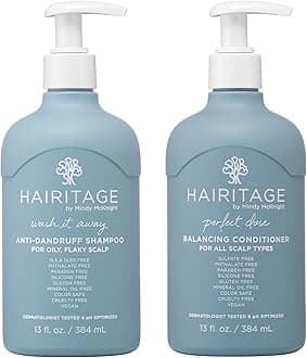 Wash It Away Anti-Dandruff Shampoo - For Oily, Flaky Scalp - Reduces Dandruff + Perfect Dose Balancing Conditioner - Moisturizes and Soothes - 13 fl oz