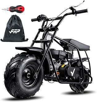 Mini Dirt Bike GMB100 Basic, New 99CC Gas Powered Mini Bike 4-Stroke 3HP, Off-Road for Kids/Adult, Trail Up to 28 Mph, Weight Support Up to 220 LBS,Black